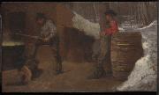 Eastman Johnson The Sugar Camp oil painting artist